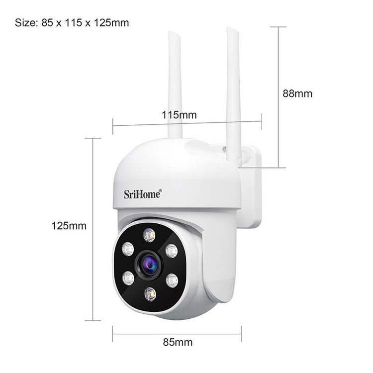 دوربین مداربسته سری هوم SriHome مدل SH061 کیفیت Full HD با دید در شب رنگی . دوسال گارانتی اصلی
